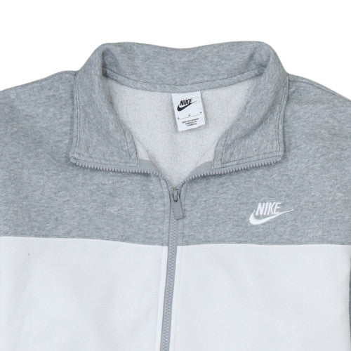 Nike Men's Grey Track Jacket M Full Zip Colourblock Athleisure
