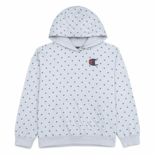 Champion Women’s White Logo Print Pullover Hoodie Size XL
