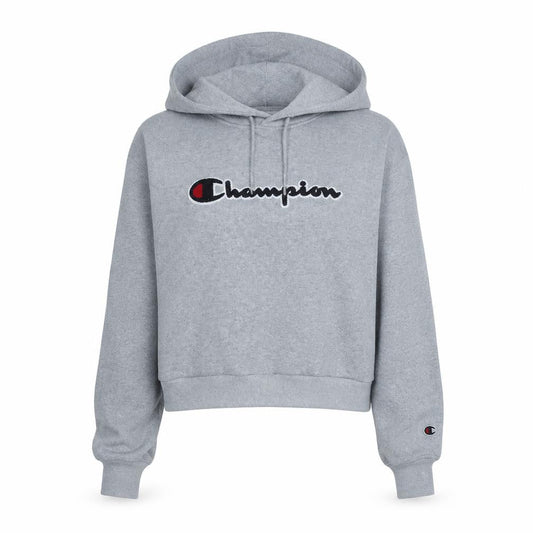 Champion Women's Grey XS Pullover Hoodie Sweatshirt Logo Cotton Blend