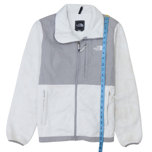The North Face Womens White Fleece Full Zip Jacket M