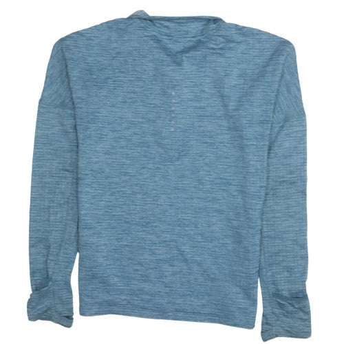 Nike Women Blue 1/4 Zip Dri-Fit Pullover Sweatshirt S
