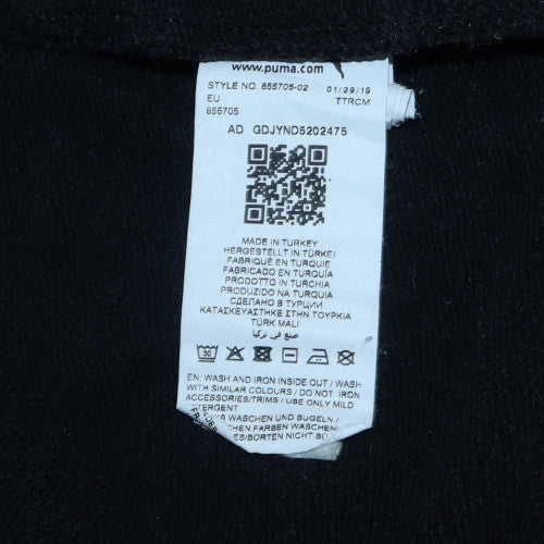 Puma Men’s Black Crew Neck Pullover Sweatshirt M Regular Fit