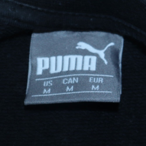 Puma Men’s Black Crew Neck Pullover Sweatshirt M Regular Fit