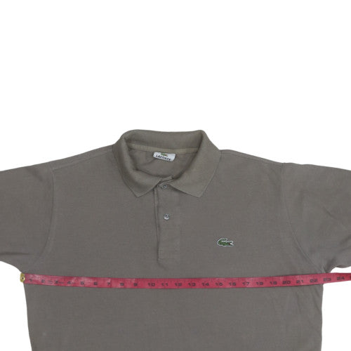 Lacoste Men's Brown Cotton Polo Shirt Size L Classic Fit
