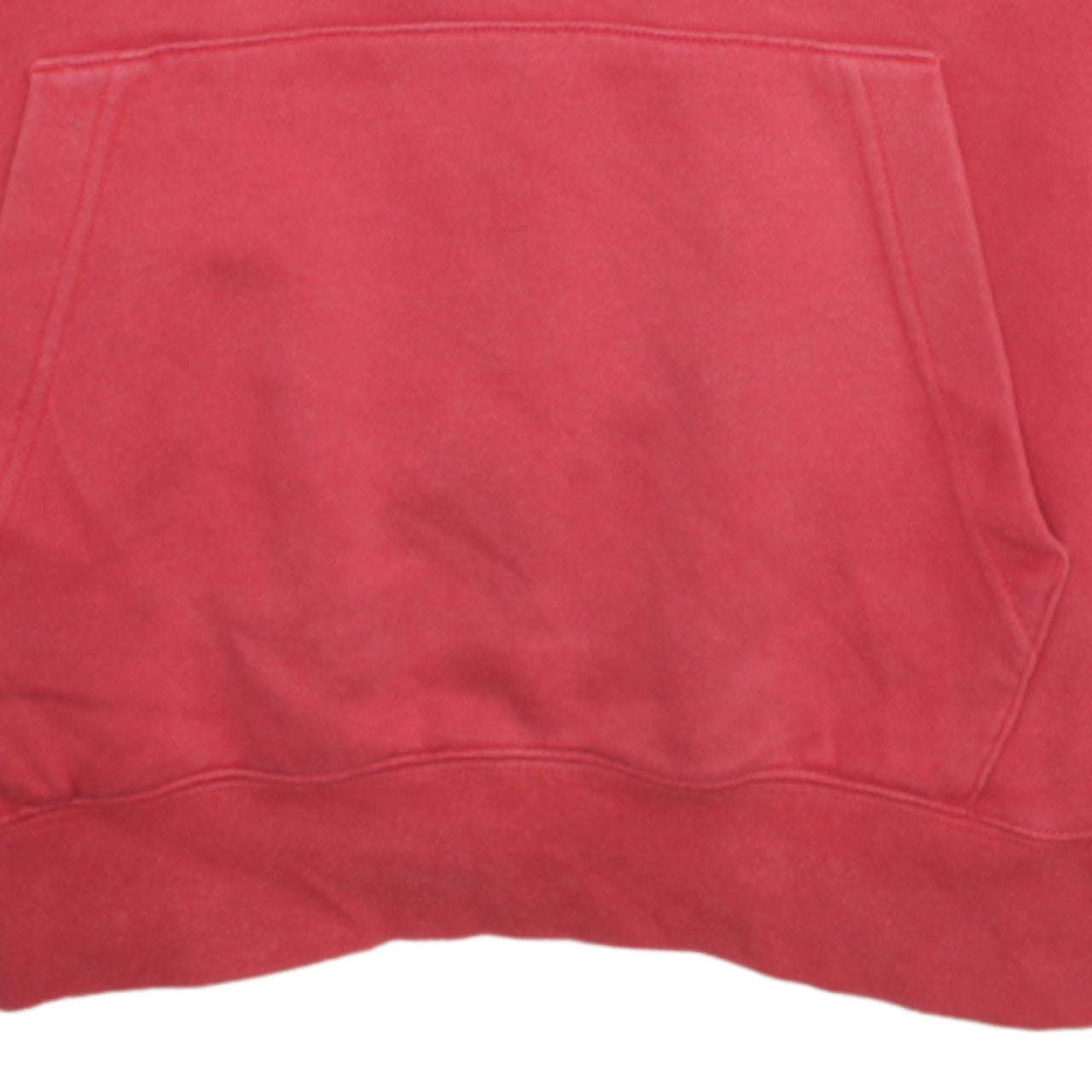 Nike Men's Red Pullover Hoodie Small Logo Fleece Sweatshirt
