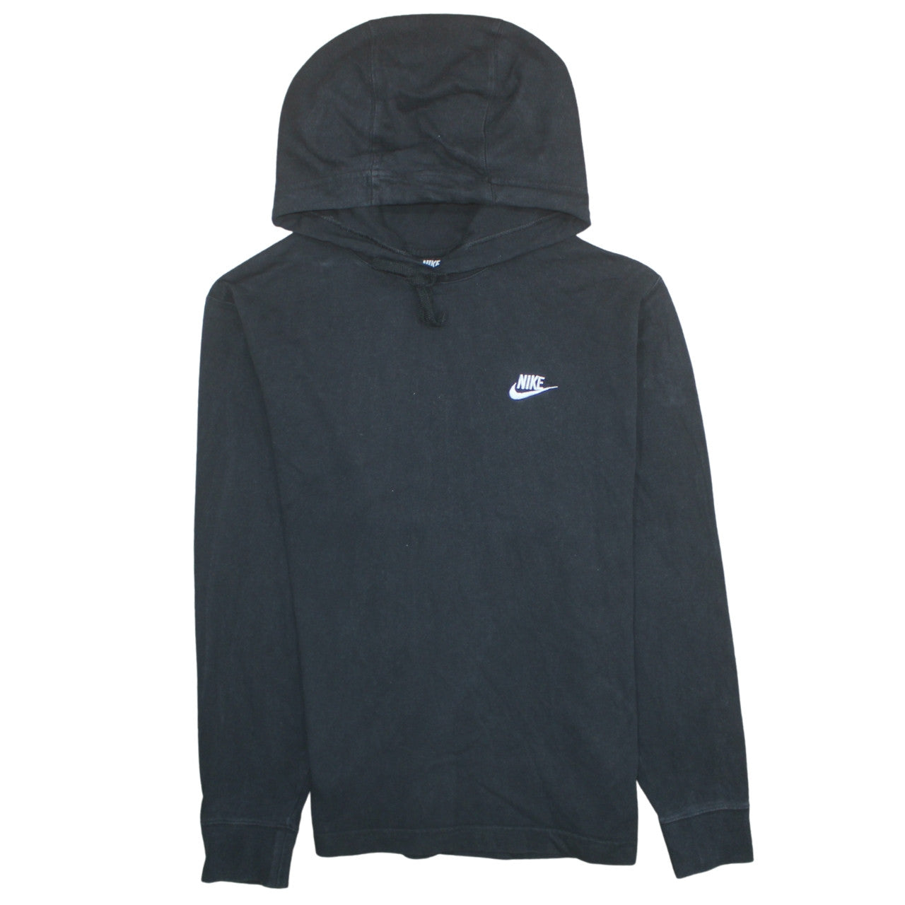 Nike Men's Black Pullover Hoodie Medium Cotton Sportswear