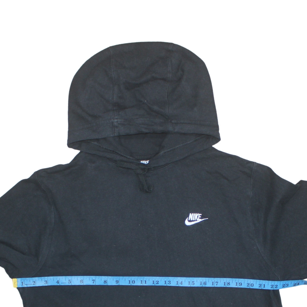 Nike Men's Black Pullover Hoodie Medium Cotton Sportswear