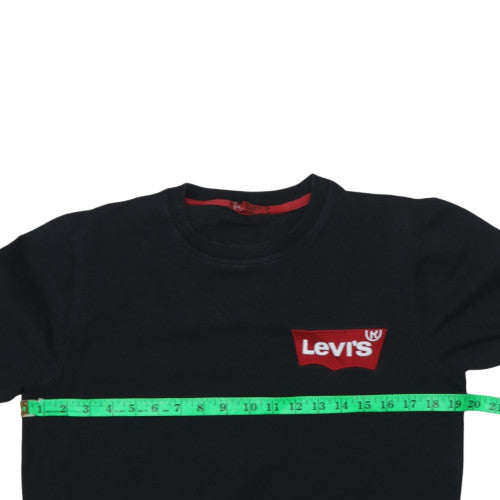 Levi's Men's Black Medium Crew Neck Pullover Sweatshirt