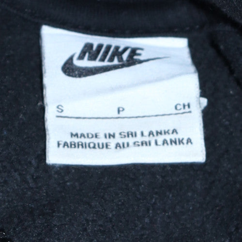 Nike Men's Black Full Zip Fleece Hoodie Size S Excellent Condition