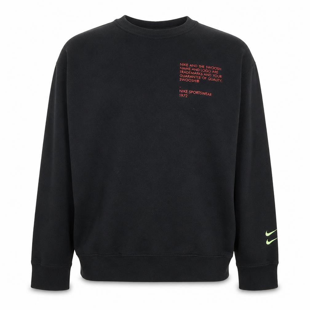 Nike Boys Black Crew Neck Pullover Sweatshirt XL Standard Fit 158-170cm