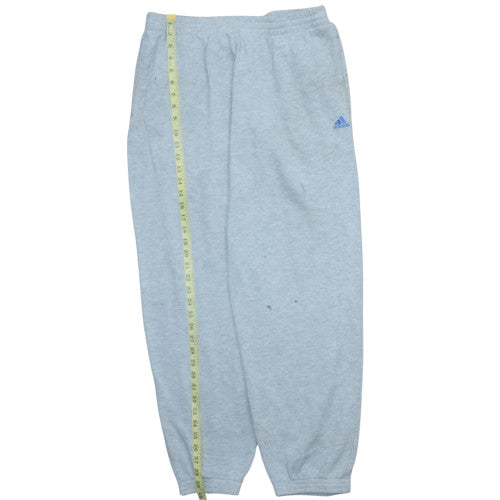 Adidas Men’s Grey Large Fleece Sweatpants Regular Fit