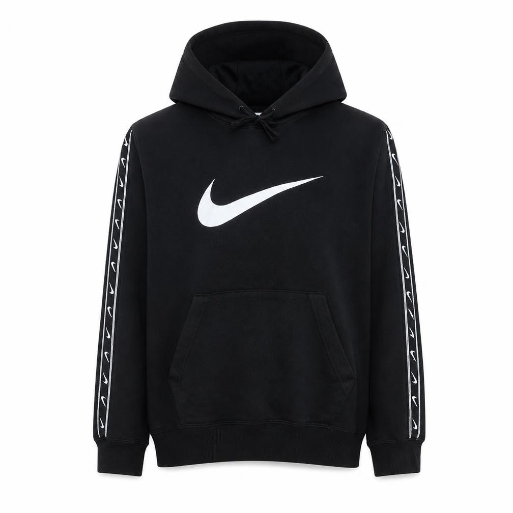 Nike Men's Black Pullover Hoodie Medium Sports Logo Fleece
