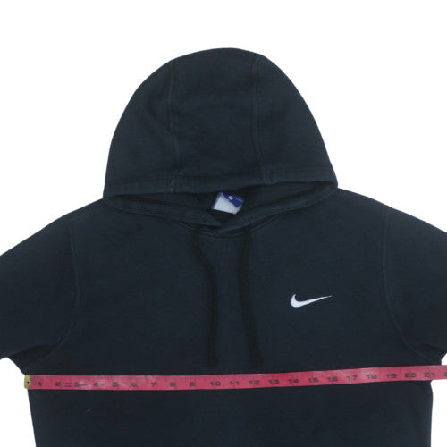 Nike Mens Black Pullover Hoodie M Regular Fit Fleece Logo Sweatshirt