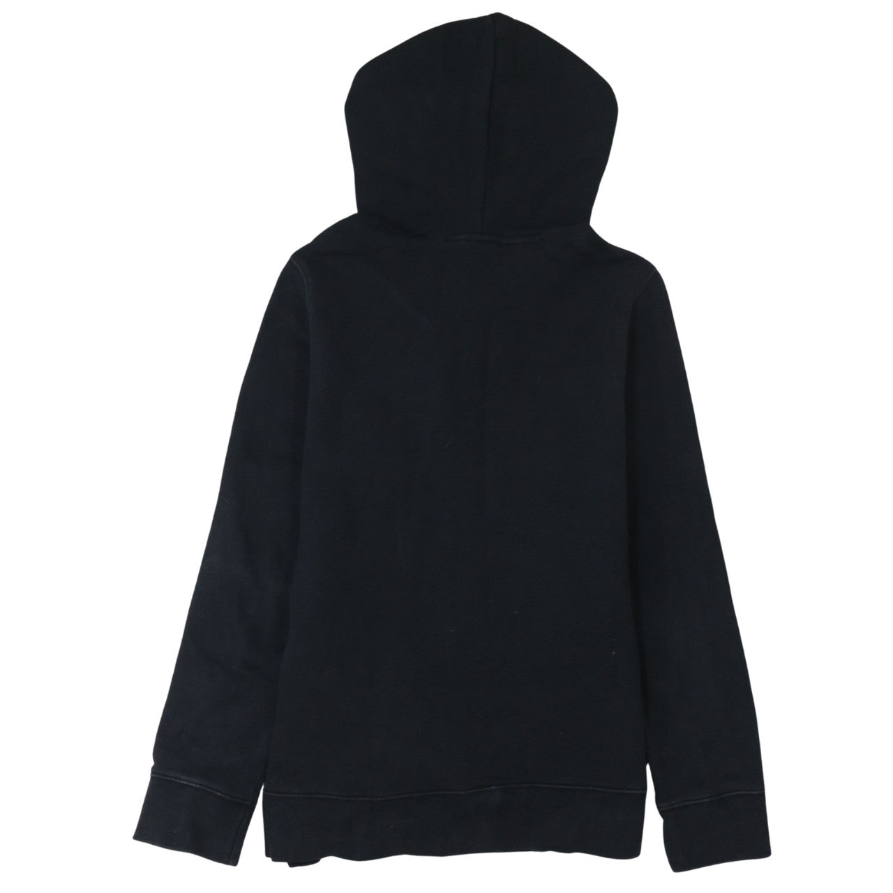 Adidas Womens Black Hooded Pullover Sweatshirt Size 12 Logo Print