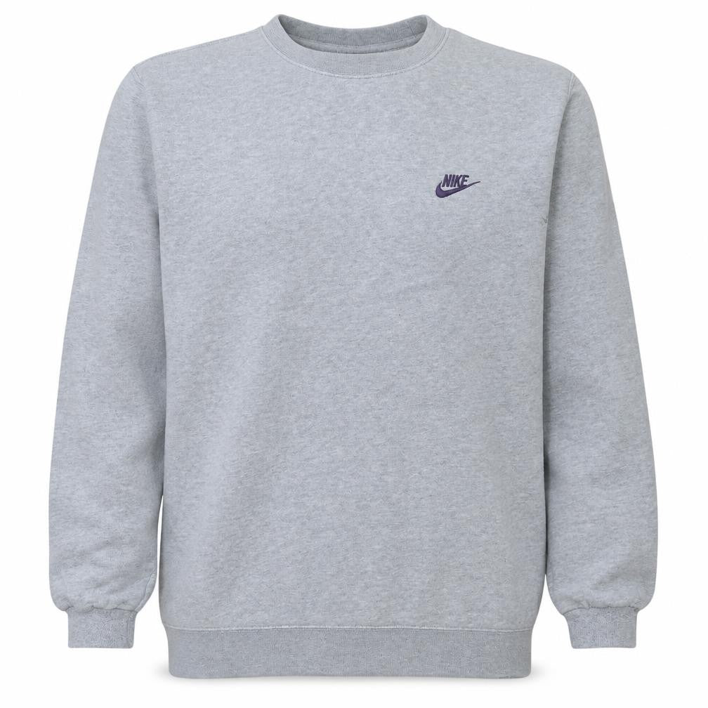 Nike Men's Grey XL Pullover Crew Neck Fleece Sweatshirt