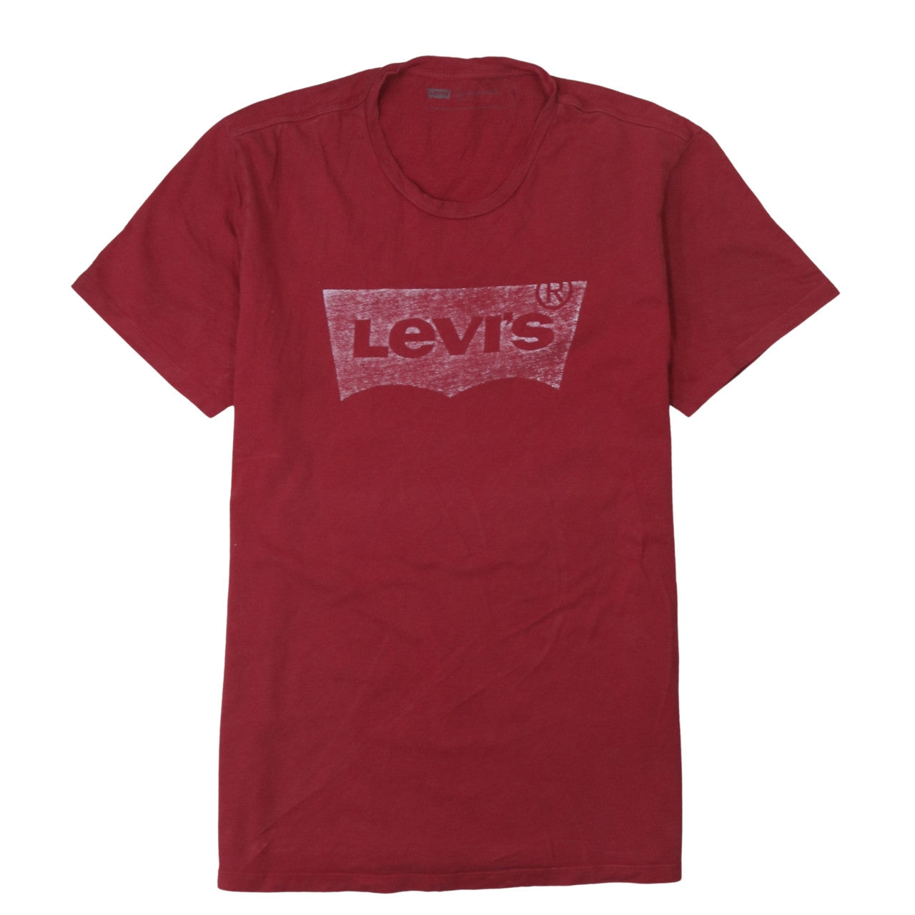 Levi's Men's Red Graphic Logo Crew Neck T-Shirt Size L