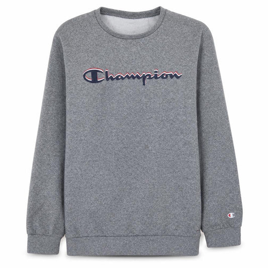 Champion Boys Grey Pullover Crew Neck Sweatshirt 13-14 Years Fleece Logo