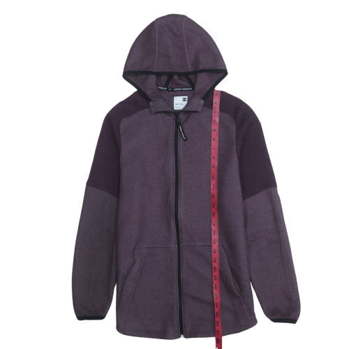 Under Armour Men’s Purple Full Zip Hoodie Size S Regular Fit Fleece