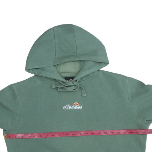 Ellesse Women's Green Pullover Hoodie UK 10 Cotton Blend Casual