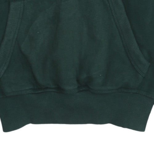 Superdry Mens Green Pullover Hoodie Small Graphic Print Fleece