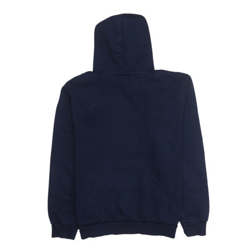 Puma Men's Blue Pullover Hoodie L Lightweight Fleece Sportswear