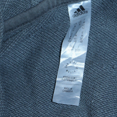 Adidas Women’s Grey Full Zip Hoodie Size M - Hooded Sweatshirt