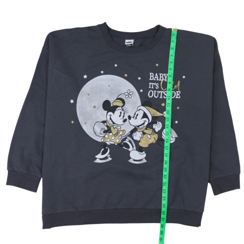 George Women’s Black Disney Mickey & Friends Pullover Sweatshirt 2XL 24-26