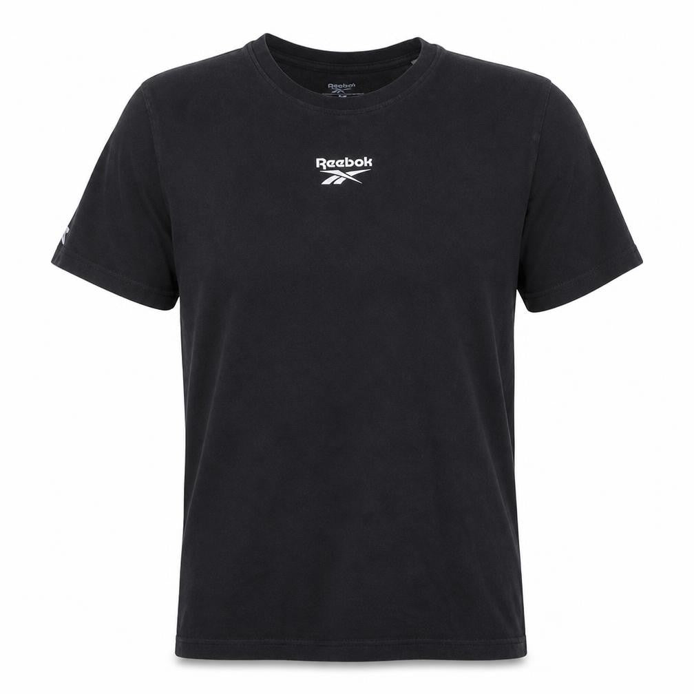 Reebok Men’s Black Cotton Crew Neck Sports T-Shirt Size M