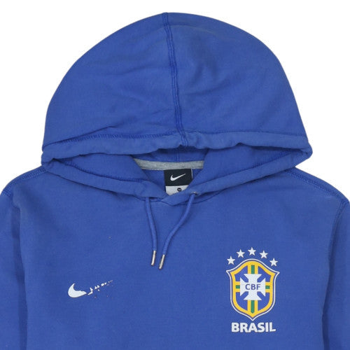 Nike Men’s Blue Brasil Pullover Hoodie M Graphic Sports Fleece