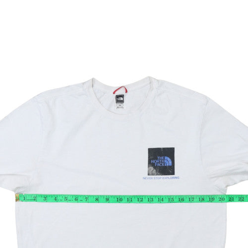 The North Face Men's White Cotton Logo Outdoor T-Shirt Size M