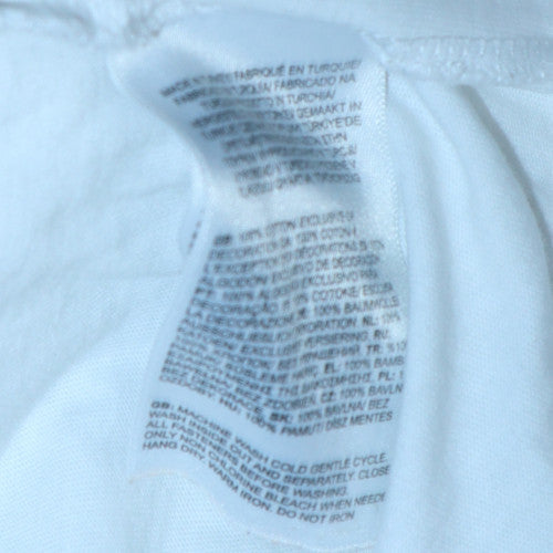 The North Face Men's White Cotton Logo Outdoor T-Shirt Size M