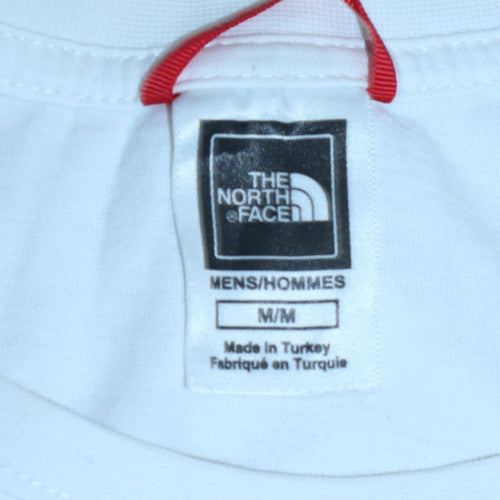 The North Face Men's White Cotton Logo Outdoor T-Shirt Size M