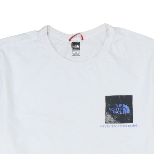 The North Face Men's White Cotton Logo Outdoor T-Shirt Size M