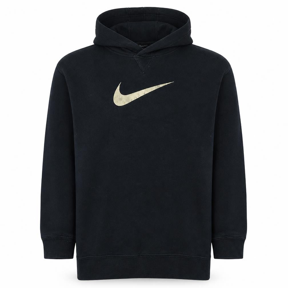 Nike Men's Black S Pullover Fleece Hoodie with Gold Logo