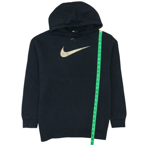 Nike Men's Black S Pullover Fleece Hoodie with Gold Logo