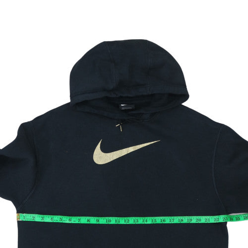 Nike Men's Black S Pullover Fleece Hoodie with Gold Logo