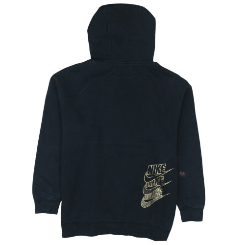 Nike Men's Black S Pullover Fleece Hoodie with Gold Logo