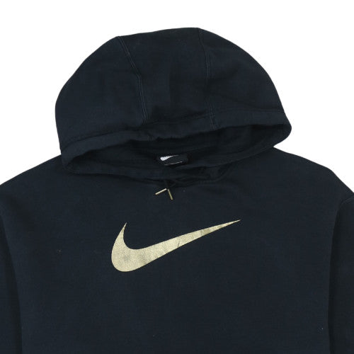 Nike Men's Black S Pullover Fleece Hoodie with Gold Logo