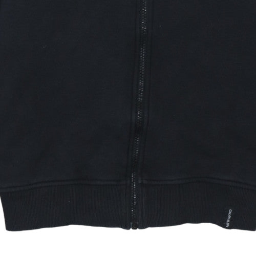 Calvin Klein Men’s Black Full Zip Track Jacket Size M Cotton Blend