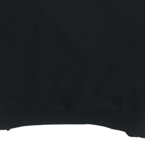 Reebok Men's Black Cotton Crew Neck Pullover Sweatshirt L