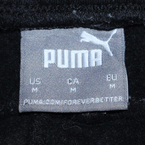 Puma Men Black Jogger Sweatpants M Regular Fit Fleece Activewear