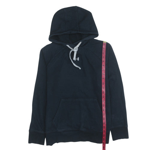 Under Armour Men's Black Pullover Hoodie Size M Fleece Logo