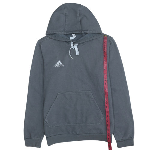 Adidas Men’s Grey Pullover Hoodie Size S Regular Fit Sportswear
