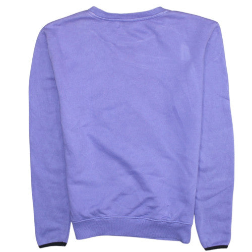 Ellesse Womens Purple Logo Crew Neck Sweatshirt UK 8