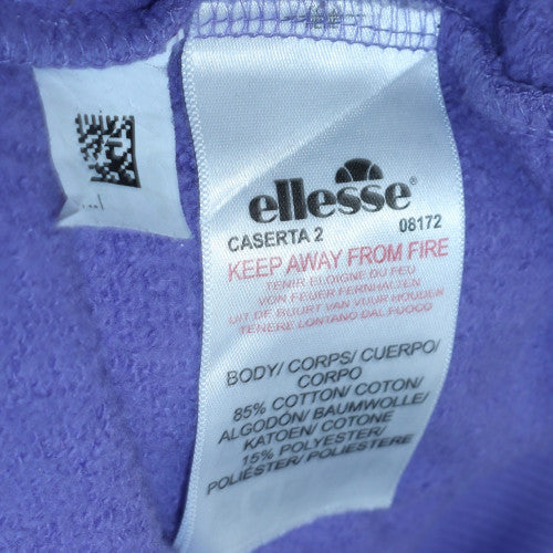 Ellesse Womens Purple Logo Crew Neck Sweatshirt UK 8