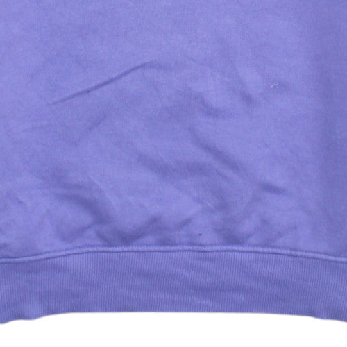 Ellesse Womens Purple Logo Crew Neck Sweatshirt UK 8