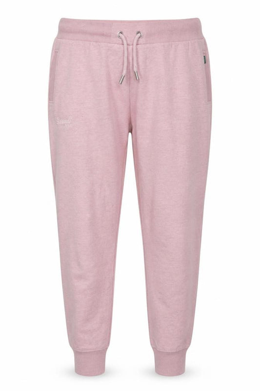 Superdry Womens Pink Jogger Sweatpants UK 16 Cotton Blend