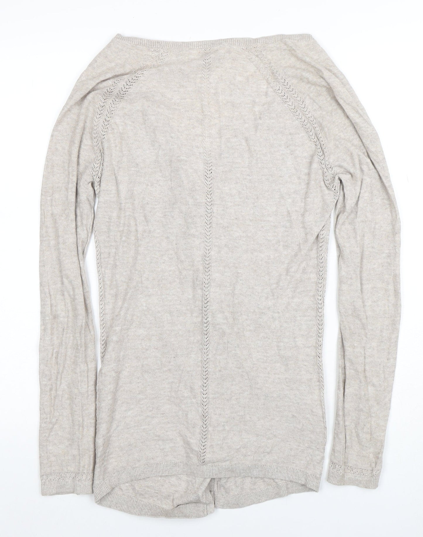 FatFace Women Beige Wrap Knit Cardigan Jumper Size 8