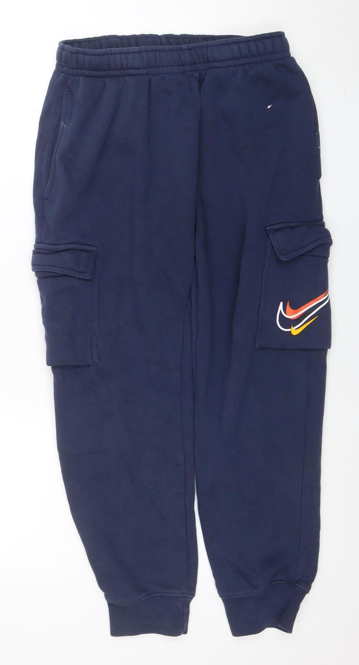 Nike Men's Blue Fleece Jogger Sweatpants S Regular Fit