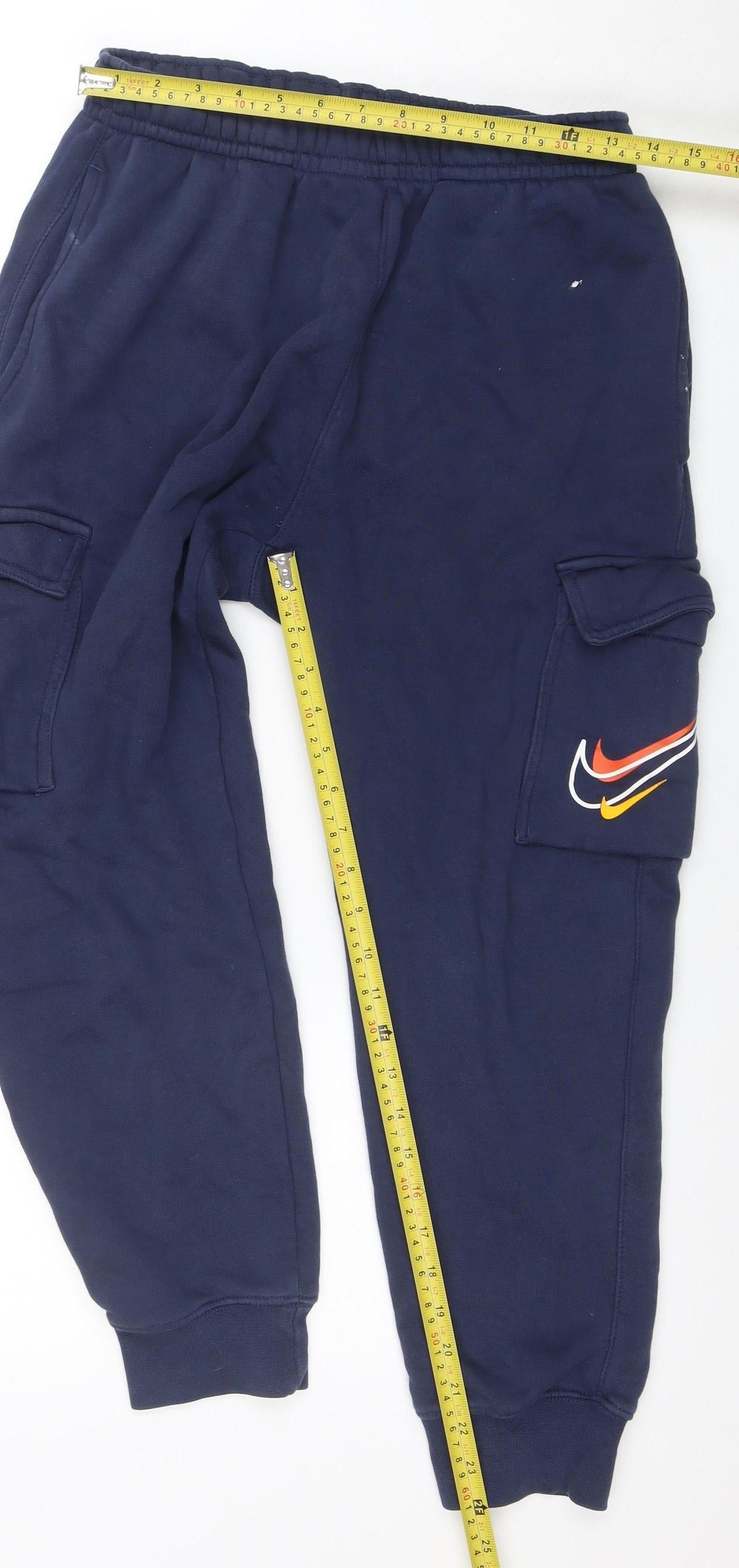 Nike Men's Blue Fleece Jogger Sweatpants S Regular Fit